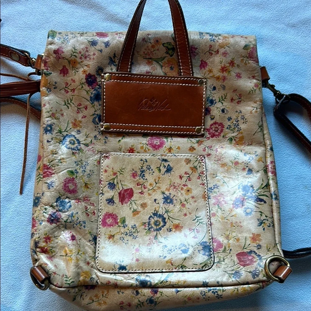 Floral Tan Women's Bag - Picture 5 of 5
